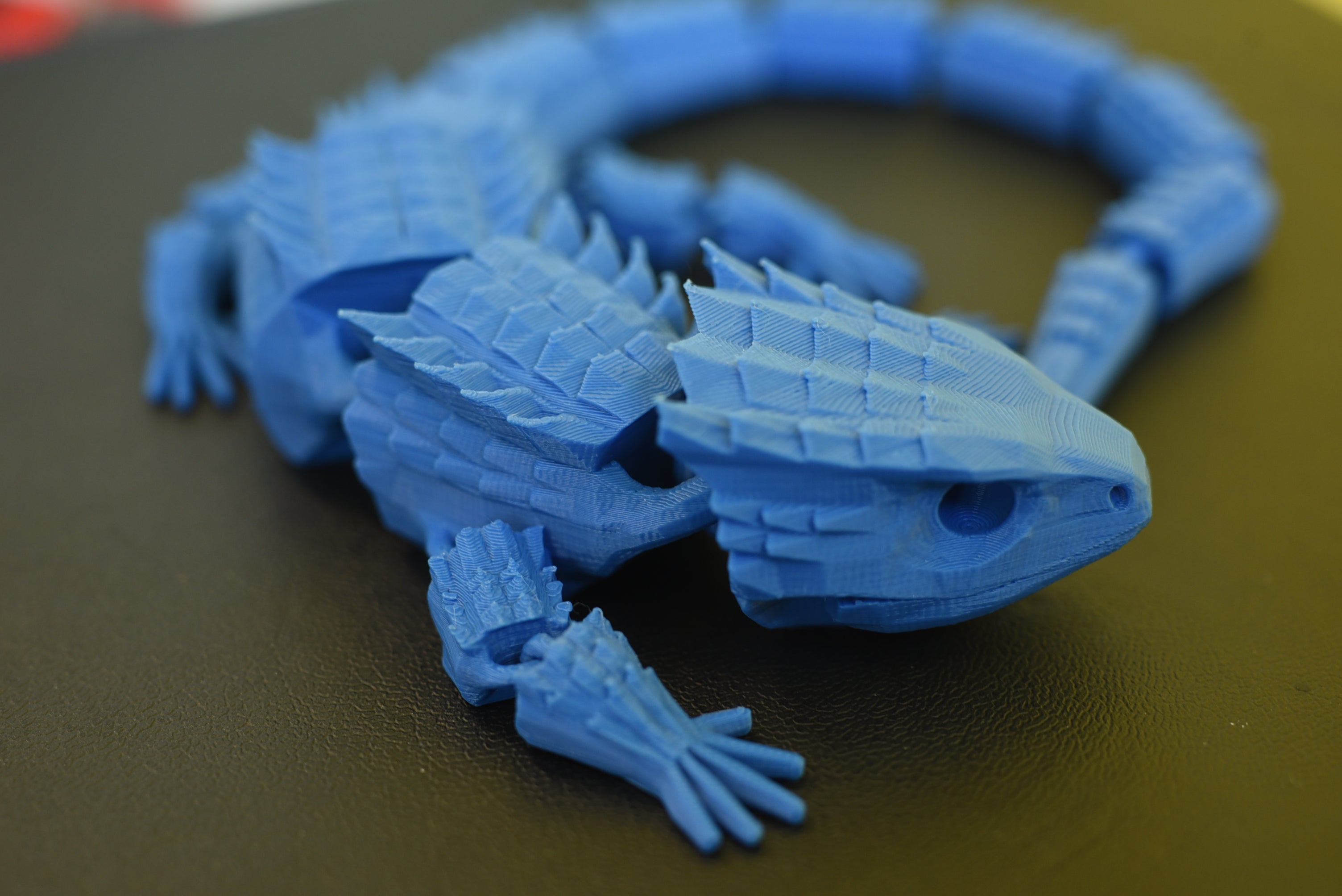 Articulated 3D Printed Dragon Toy | Flexible Fidget Dragon | Fantasy Desk Art Gift for Collectors & Creatives