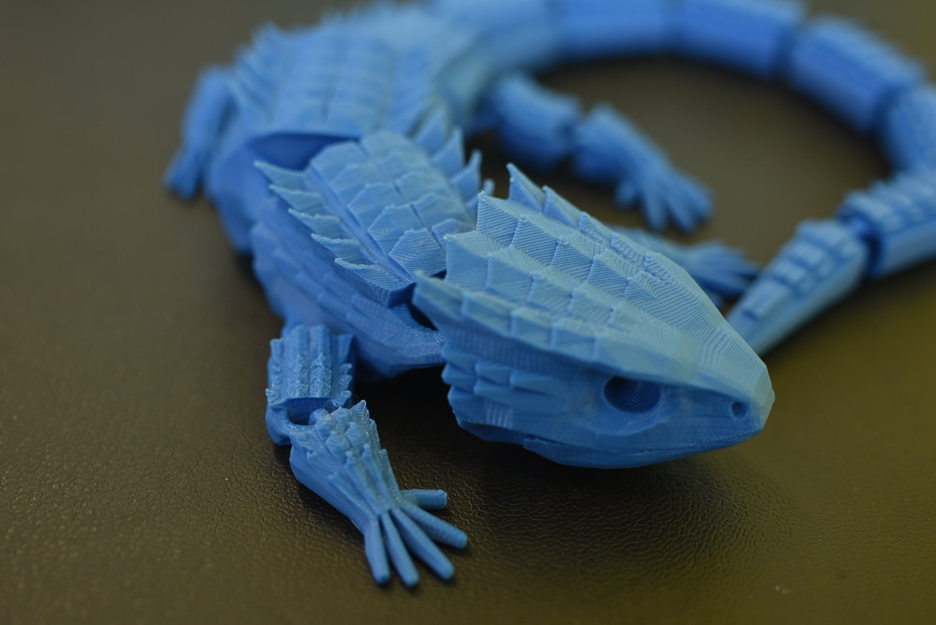 Articulated 3D Printed Dragon Toy | Flexible Fidget Dragon | Fantasy Desk Art Gift for Collectors & Creatives